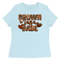 Baby Blue Brown sugar babe Ladies Tee - RanaPortraitStore