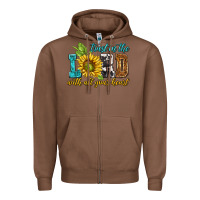 Chestnut trust in the lord with all your heart Zipper Hoodie - NancyCooperArtShop