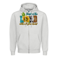 Dove Grey trust in the lord with all your heart Zipper Hoodie - NancyCooperArtShop
