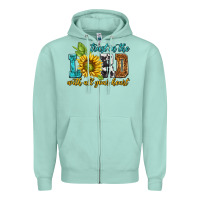 Trust In The Lord With All Your Heart Zipper Hoodie | Teevron