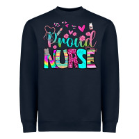 Navy proud nurse Heavyweight Sweatshirt - BundleAndBundleShop