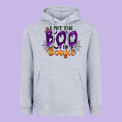 I Put The Boo In Boujie Heavyweight Hoodie Designed By Racoondesign