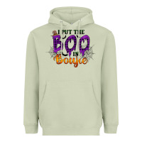 Matcha I put the Boo in Boujie Heavyweight Hoodie - RacoonDesign
