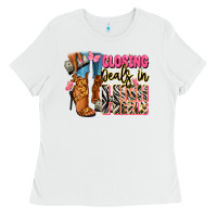White Closing deals in high heels black fashion girl Ladies Tee - RanaPortraitStore