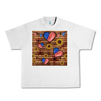 Lunar Rock 4th of july hearts seamless pattern Urban Heavy Tee - BundleAndBundleShop