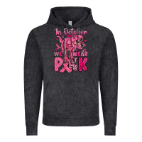 Vintage Black in october we wear pink dinosaur Vintage Hoodie - JahusDesignShop
