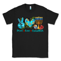 Black peace love hanukkah Classic Tee - AdoDesignShop