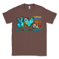 Chestnut peace love hanukkah Classic Tee - AdoDesignShop