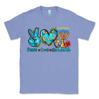 Colony Blue peace love hanukkah Classic Tee - AdoDesignShop