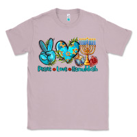 Lilac peace love hanukkah Classic Tee - AdoDesignShop