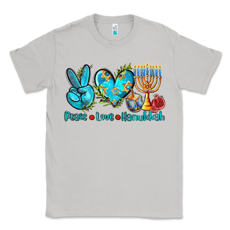 Peace Love Hanukkah Classic Tee by AdoDesignShop | Teevron