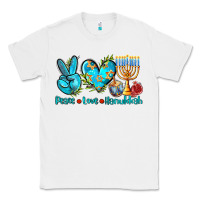 White peace love hanukkah Classic Tee - AdoDesignShop