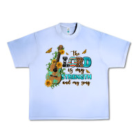 Grape Ice the lord is my strength and my song guitar with su Urban Heavy Tee - AdoDesignShop