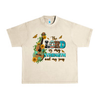 Sandshell the lord is my strength and my song guitar with su Urban Heavy Tee - AdoDesignShop