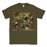 Army Green camouflage  leopard Classic Tee - BarkalooDesign