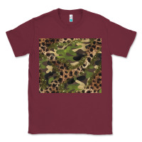 Burgundy camouflage  leopard Classic Tee - BarkalooDesign