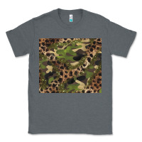 Charcoal Heather camouflage  leopard Classic Tee - BarkalooDesign