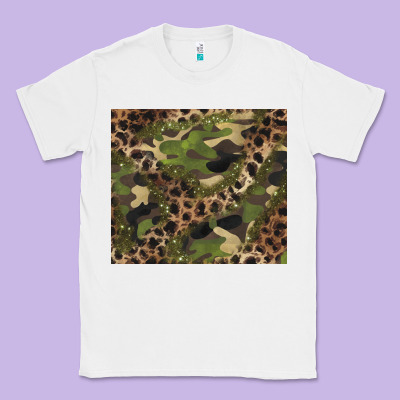 Camouflage  Leopard Classic Tee Designed By Barkaloodesign