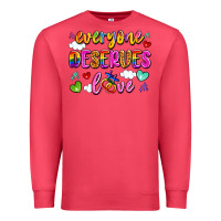 Cardinal everyone deserves love Premium Sweatshirt - Artiststas