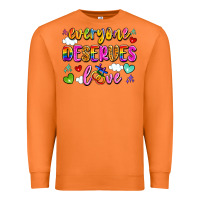 Carrot everyone deserves love Premium Sweatshirt - Artiststas
