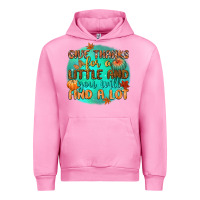 Fuchsia Pink give thanks for a little and you will find a lot Urban Hoodie - CowGirlArtShop