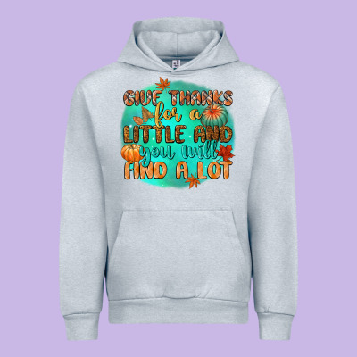Give Thanks For A Little And You Will Find A Lot Urban Hoodie Designed By Cowgirlartshop