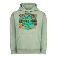 Pigment Oil Green give thanks for a little and you will find a lot Urban Hoodie - CowGirlArtShop