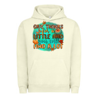 Pigment Pistachio give thanks for a little and you will find a lot Urban Hoodie - CowGirlArtShop