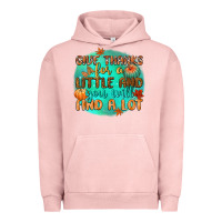 Pigment Salmon give thanks for a little and you will find a lot Urban Hoodie - CowGirlArtShop