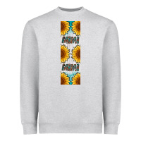 Heather Grey mimi sunflower leopard  pen wrap Heavyweight Sweatshirt - Artiststas