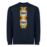 Navy mimi sunflower leopard  pen wrap Heavyweight Sweatshirt - Artiststas