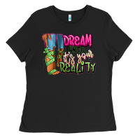 Black Dream until it's your reality heels black fashion Ladies Tee - RanaPortraitStore