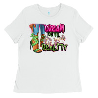 White Dream until it's your reality heels black fashion Ladies Tee - RanaPortraitStore