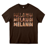 Chocolate Brown melanin melanin melanin Heavy Core Tee - texasbilliewilder