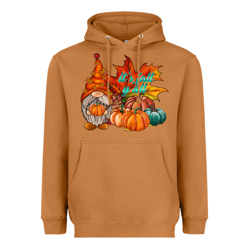 It Is Fall Yall Gnome Heavyweight Hoodie by RacoonDesign | Teevron