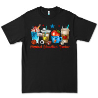 Black physical education teacher coffee cups Premium Tee - texasbilliewilder