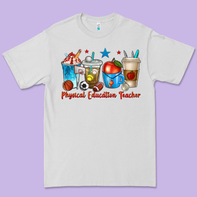 Physical Education Teacher Coffee Cups Premium Tee Designed By Texasbilliewilder