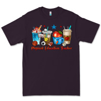 Plum physical education teacher coffee cups Premium Tee - texasbilliewilder
