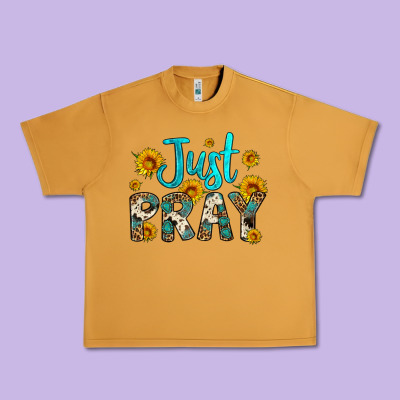 Just Pray Urban Heavy Tee Designed By Artiststas