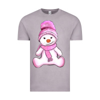 Vintage Zinc winter pink snowman and hat Vintage Tee - AdoDesignShop