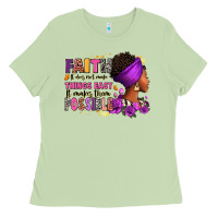 Matcha Faith it does not make things easy Ladies Tee - RanaPortraitStore