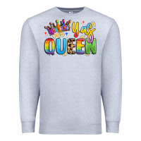 Heather Grey yas queen Premium Sweatshirt - Artiststas