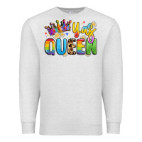 Oatmeal Heather yas queen Premium Sweatshirt - Artiststas