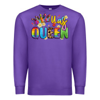 Purple yas queen Premium Sweatshirt - Artiststas