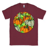 Burgundy Fall Rounded Classic Tee - LillyAllenDesigns