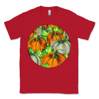 Red Fall Rounded Classic Tee - LillyAllenDesigns
