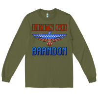 Army Green let's go brandon thunderbird Long Sleeve Tee - Jasminsmagicworld