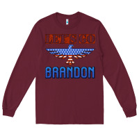 Burgundy let's go brandon thunderbird Long Sleeve Tee - Jasminsmagicworld