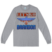 Heather Grey let's go brandon thunderbird Long Sleeve Tee - Jasminsmagicworld