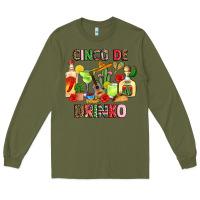 Army Green cinco de drinko Long Sleeve Tee - JahusDesignShop